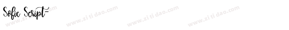 Sofie Script字体转换